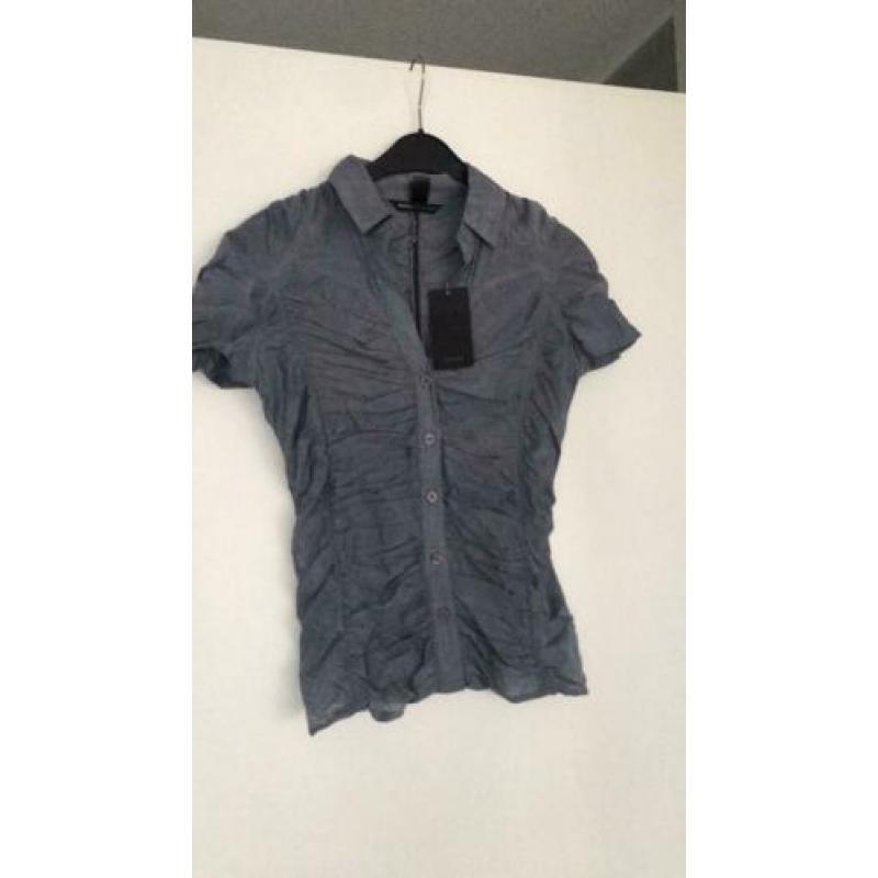 Mango blouse blauw nieuw maat small