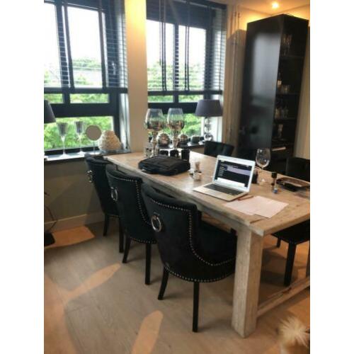 Tafel antieke grenen en 6stoelen/nieuw/van 1775 eu nu 1100!