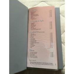 Menu kaart van NS stations restauraties