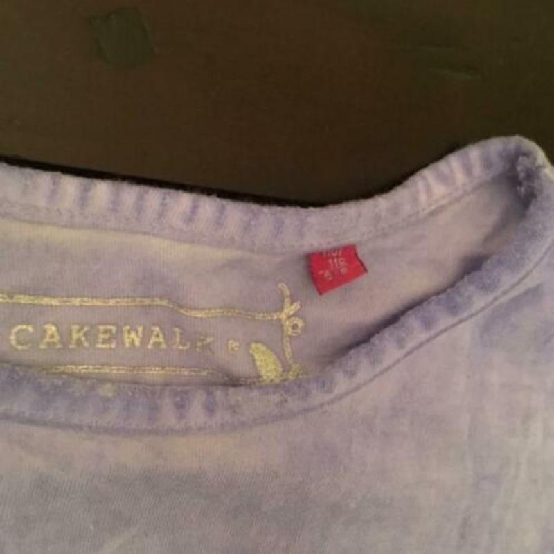 cakewalk meisje vrolijk tshirt 110-116 lichtpaars CACTUS