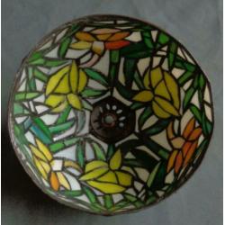 TIFFANY STIJL GLAS IN LOOD lampenkap O18,5xH13cm lamp shade
