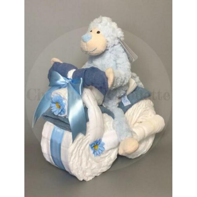 Gratis verzending Luiertaart Motor luiermotor Aap Bruin