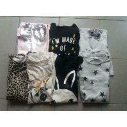 H&M set van 7 jurken maat 122 / 128