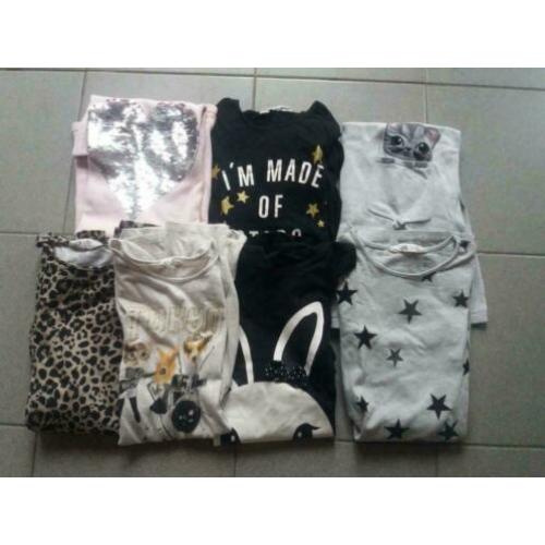 H&M set van 7 jurken maat 122 / 128