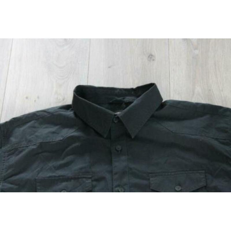 Heren zwart overhemd POLICE, maat L (HM)