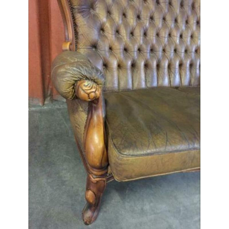 ????Canapé Chesterfield bank style Louis XVl