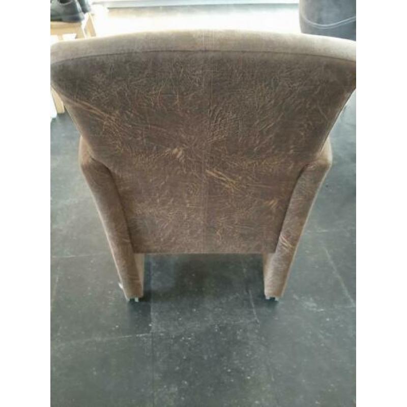 Bruine eetkamerstoelen 6 stuks