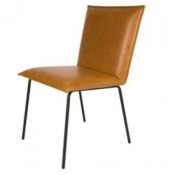 NIEUW! Stoel Floke Velvet cognac showmodel fauteuil