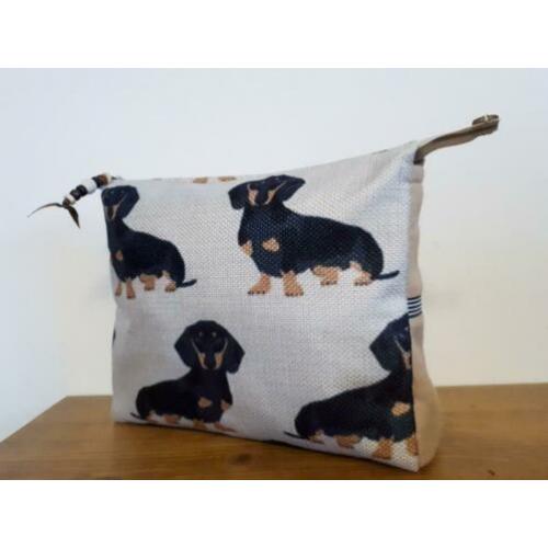 NIEUW: Black & Tan Teckel/ Dachshund etuis, tassen