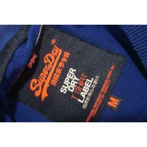 real SUPERDRY t shirt mt M blauw