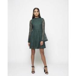 Groene kanten jurk Lofty Manner