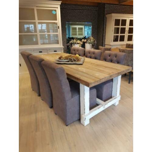*VOORRAAD* 6 Stuks Gecapitonneerde Eetkamerstoelen Brian (8)
