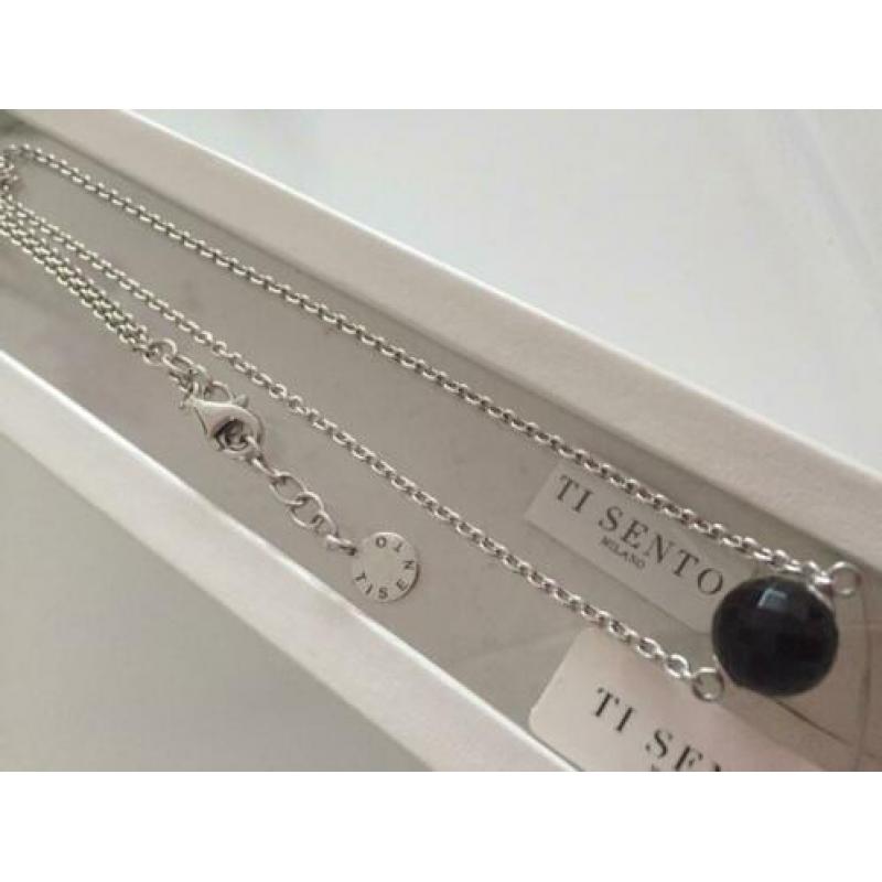 Nieuw mooie elegante zilveren ketting Ti-Sento incl hanger
