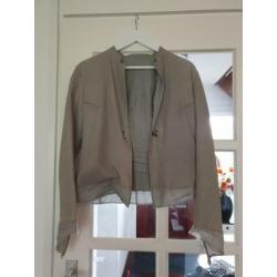 Designer Isaac sellam experience lams lederen jasje mt 36
