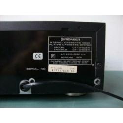 Pioneer dubbel cassettedeck