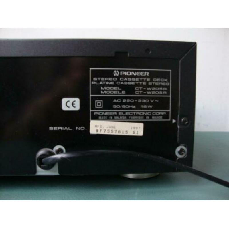 Pioneer dubbel cassettedeck