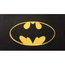 Batmanlogo voor traktatie, versiering of (naam)slinger
