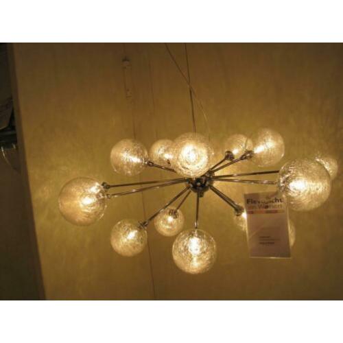 Moderne luxe hanglamp glas Philips 15 lichtpunten