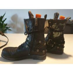 Leren bikerboots / laarsjes van replay maat 40????