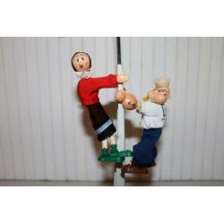 Popeye en olijfje KING Knijppoppetjes vintage retro 1980