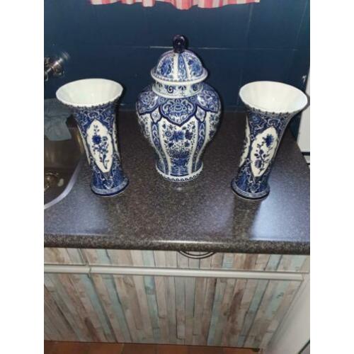 Kaststel delftsblauw 3delig