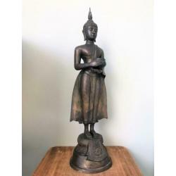 Grote Staand Brons Boeddha beeld 63,5 cm hoog