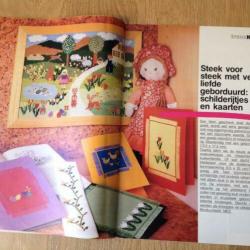 4 handwerkbladen:2 x IRENE, BURDA plezier met handw.,Ariadne