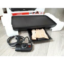 Tefal Malaga grillplaat/gourmetstel + 12 houten spateltjes!