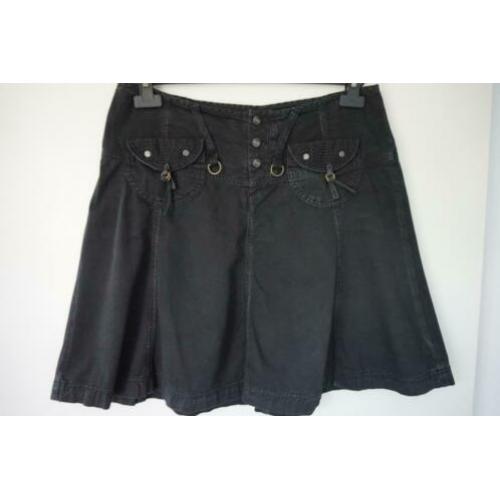 REPLAY korte rok, blauw katoen, maat 40