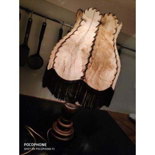 Unieke vintage / retro tafellamp antieke lamp