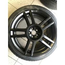 originele cupra r 1m velgen 18 inch 5x100 met zomerbanden