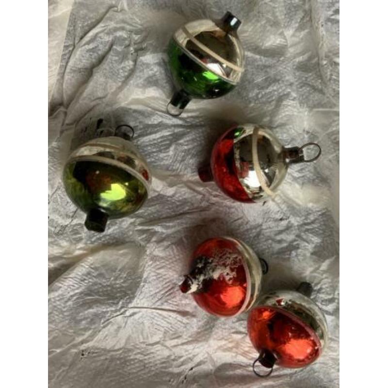 Kleine antieke kerstballen