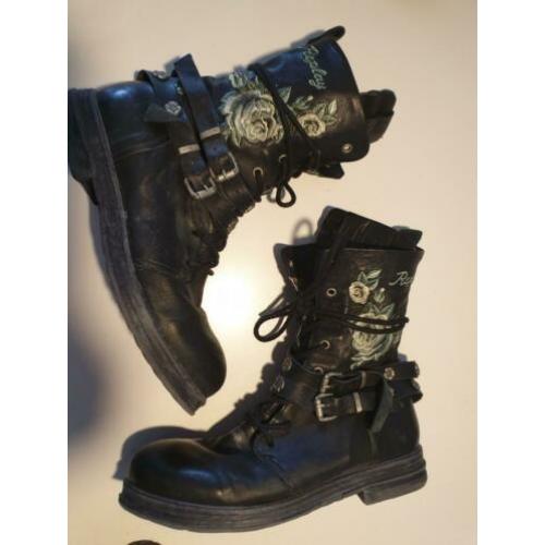 Leren bikerboots / laarsjes van replay maat 40????
