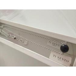 Nieuw mooie elegante zilveren ketting Ti-Sento incl hanger