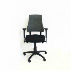 BMA Axia Bureaustoelen, Burostoelen, Zwart/wit blokje
