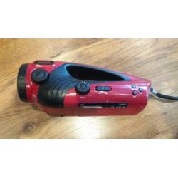 Zaklamp met ingebouwde radio. Led verlichting.