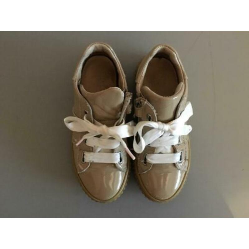 - Simone Mathieu - sneakers schoenen mt 31 beige leer Omoda