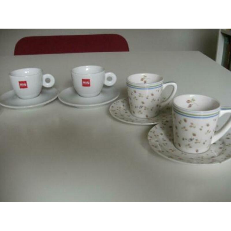 Espresso kop/schotels- Illy -Jet ter Steege - Douwe Egberts-