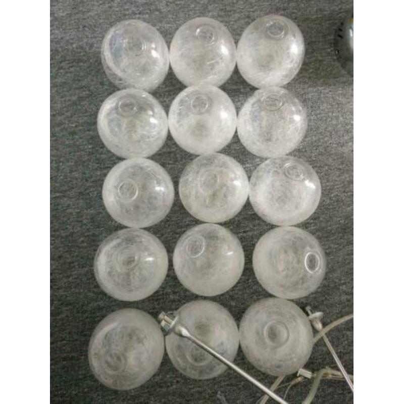 Moderne luxe hanglamp glas Philips 15 lichtpunten