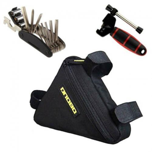 Frametas + kettingpons + multitool mtb racefiets fietstas