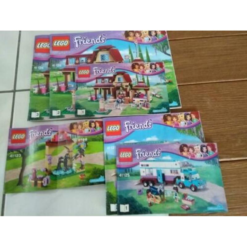 Lego Friends paardenclub set, 41123, 41125 en 41126