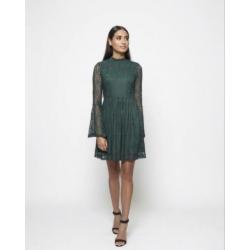 Groene kanten jurk Lofty Manner
