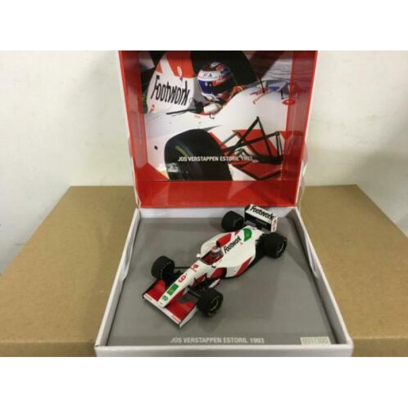 ✅ Jos Verstappen 1993 Estoril Footwork Mugen FA14 1:43 Spark