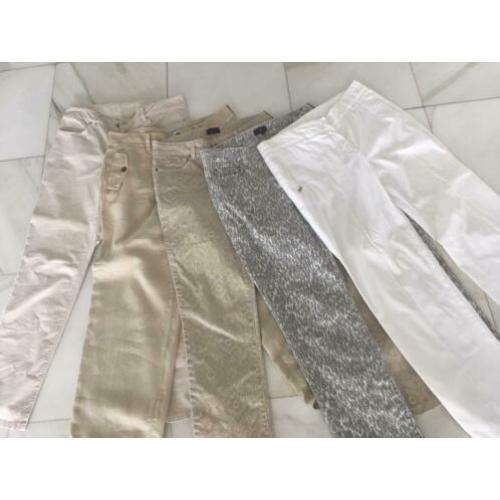 Partij pantalons maat 38. Armani, NMDJ, Strenesse, Gigue.