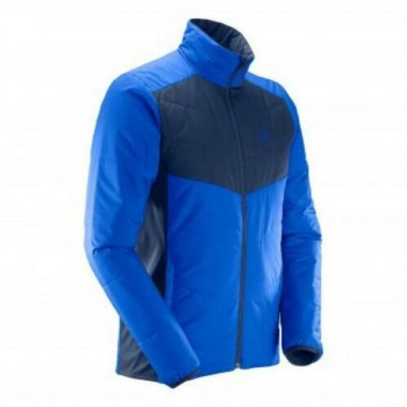 Blauwe Salomon drift mid reversibel jas / vest, mt L - zgan