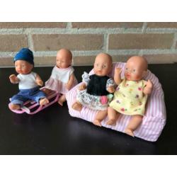 Baby Born Miniworld Buggy Karretje Bank Slee Pot Eend Pop