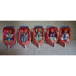 Baby Born Miniworld Buggy Karretje Bank Slee Pot Eend Pop