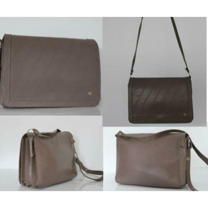 Leren tas - Als nieuw- Vintage - S@n