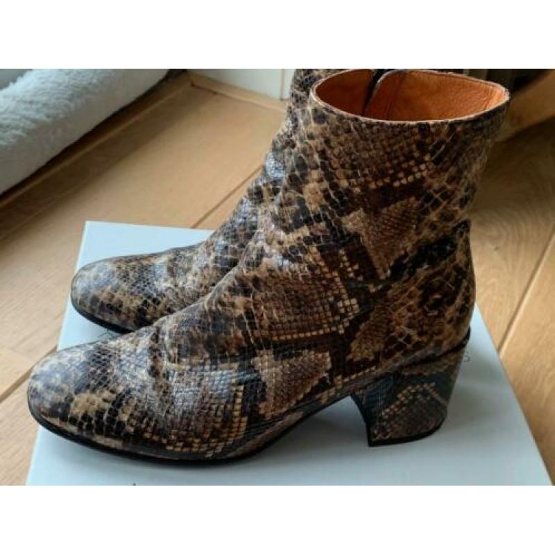 VIA VAI laars leer croco bruin mt 38(-) ook mt 40(-) -TIEN