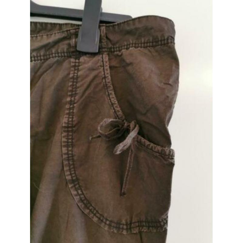 LOGG bruine driekwart broek mt 44